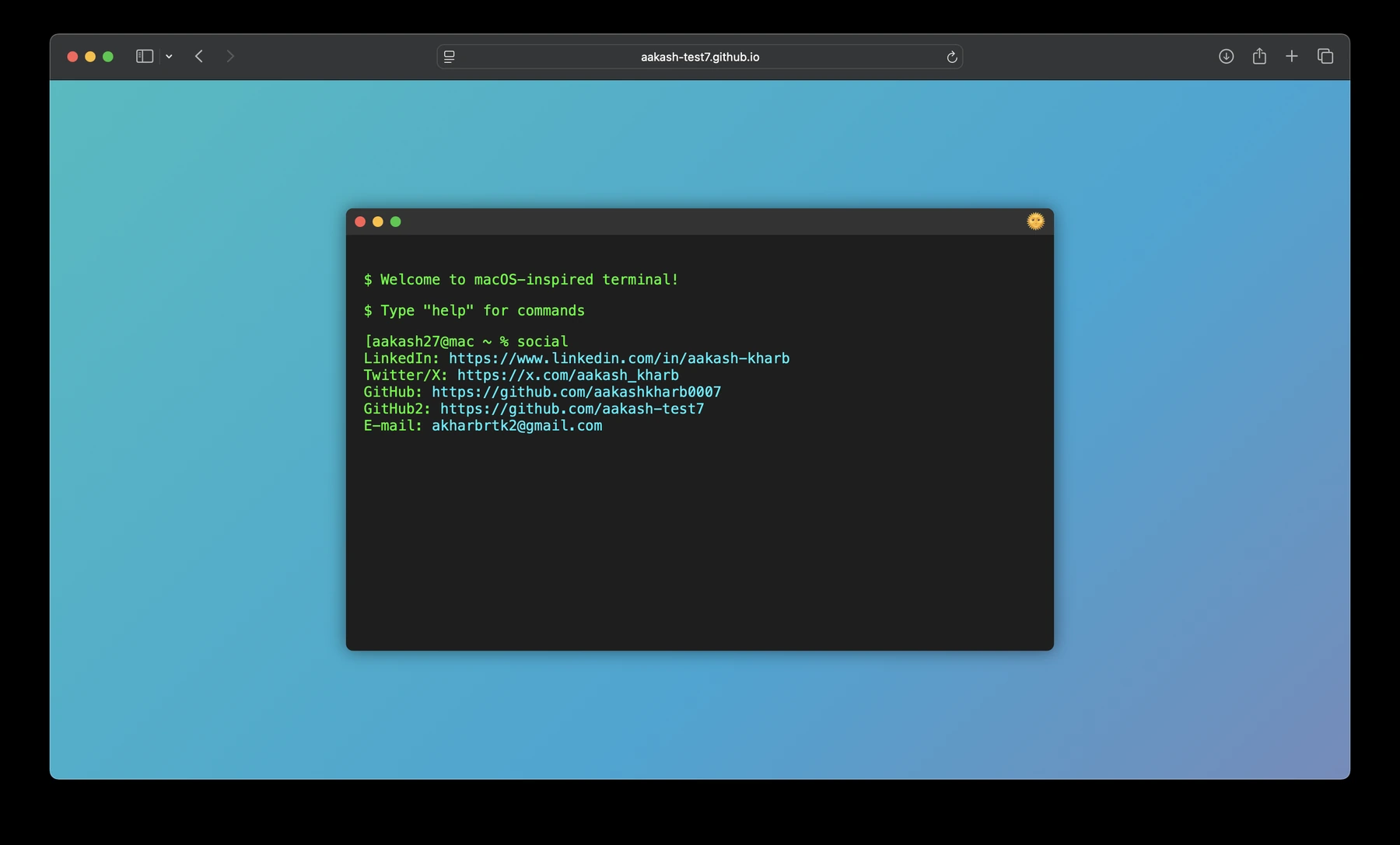 Preview of Web Terminal